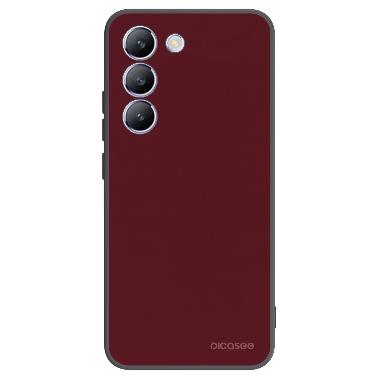 Picasee Vivo V40 SE 5G Hülle - Schwarzes Silikon - Burgundy red