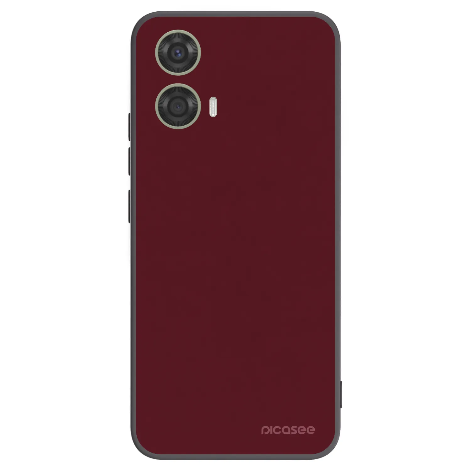 Picasee Motorola Moto G24 Hülle - Schwarzes Silikon - Burgundy red