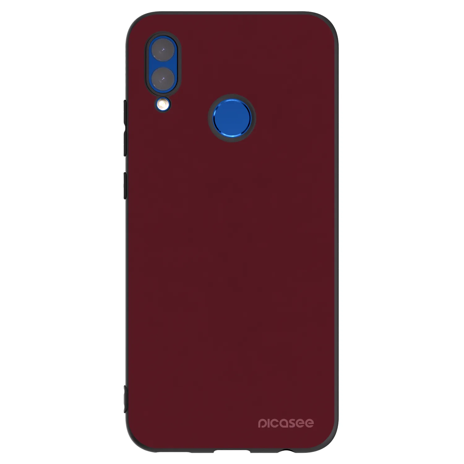 Picasee Huawei P Smart 2019 Hülle - Schwarzes Silikon - Burgundy red