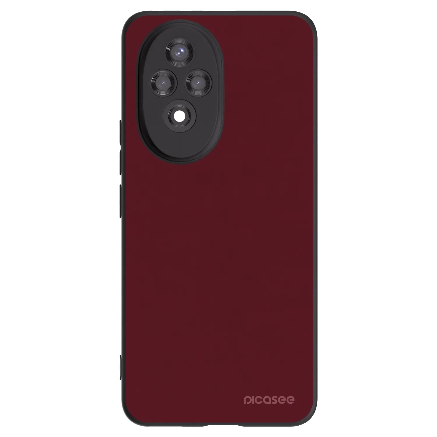 Picasee Honor 200 Pro 5G Hülle - Schwarzes Silikon - Burgundy red