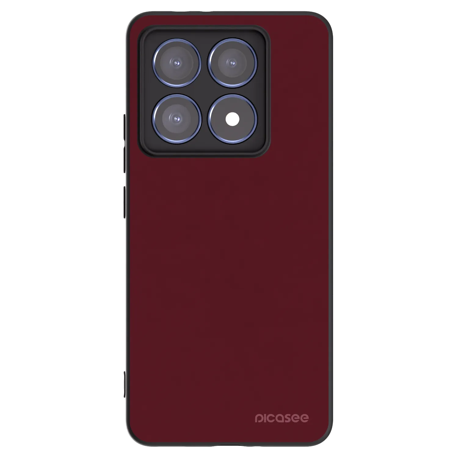 Picasee Xiaomi 14T Pro Hülle - Schwarzes Silikon - Burgundy red