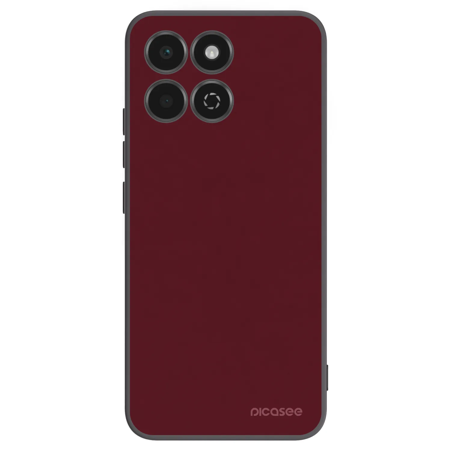 Picasee Honor 200 Smart 5G Hülle - Schwarzes Silikon - Burgundy red