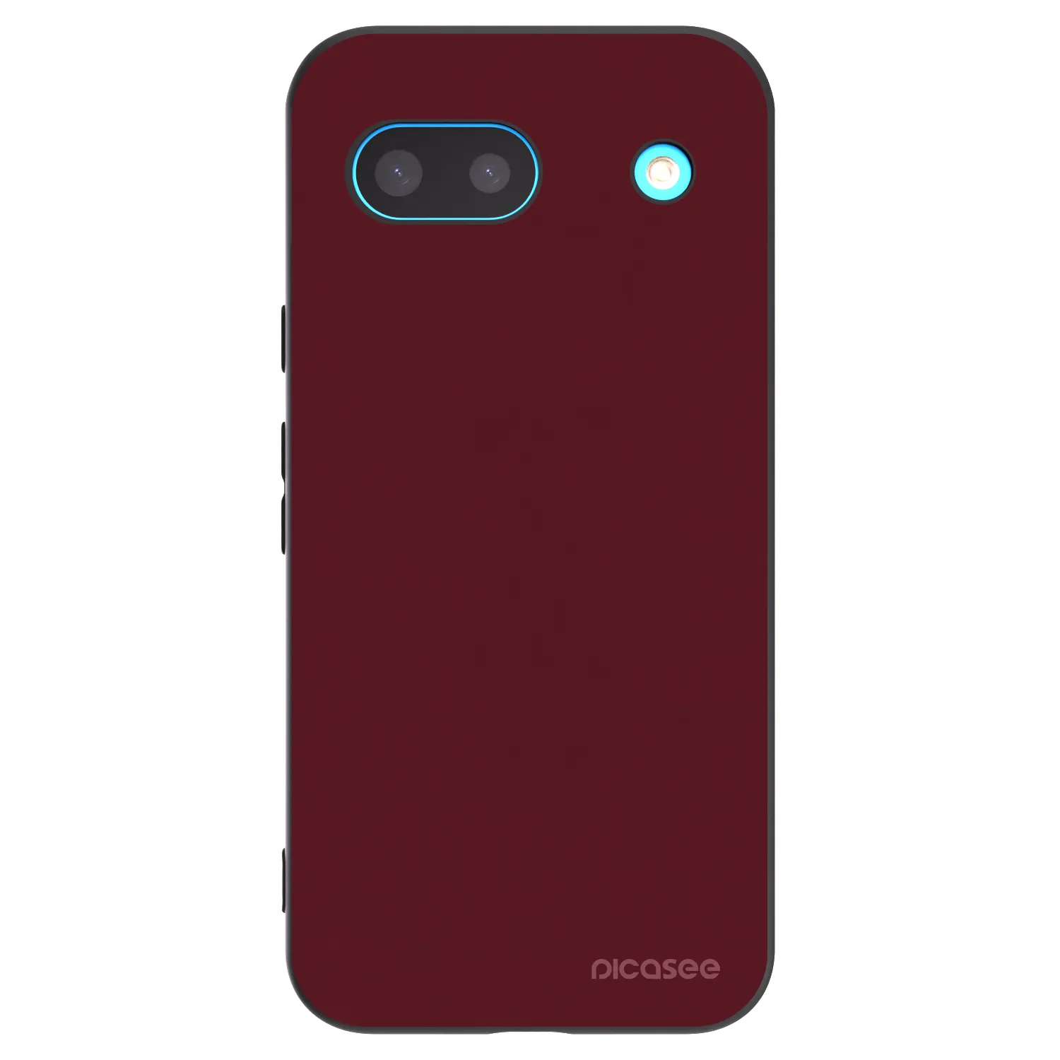 Picasee Google Pixel 8a Hülle - Schwarzes Silikon - Burgundy red