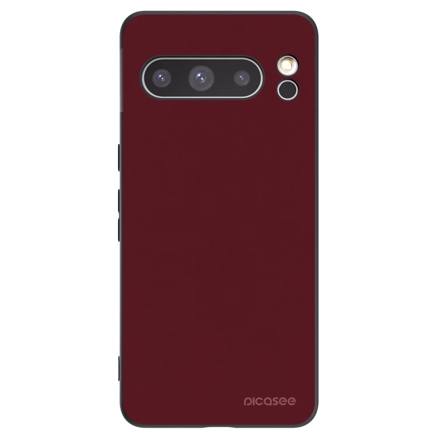 Picasee Google Pixel 8 Pro Hülle - Schwarzes Silikon - Burgundy red