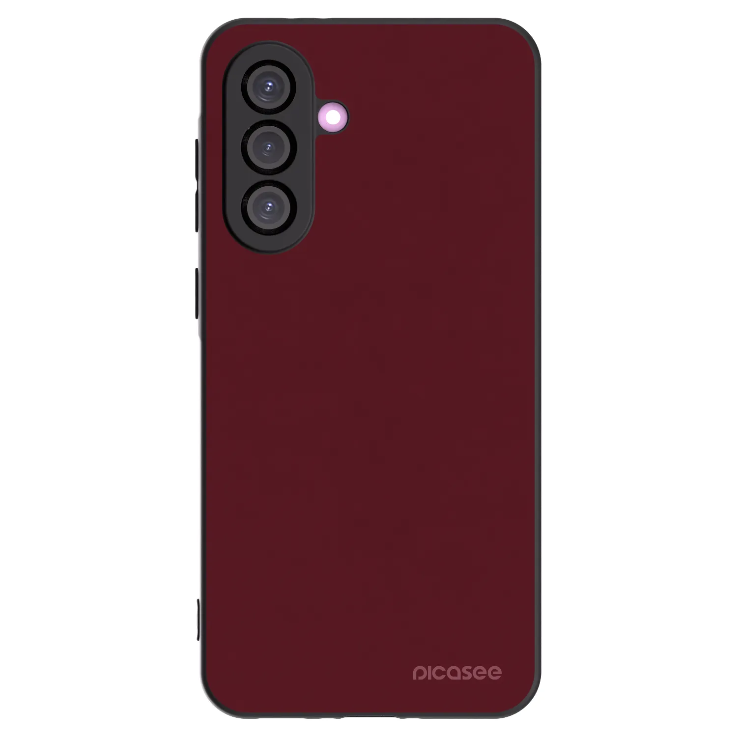 Picasee Samsung Galaxy A56 5G A566B Hülle - Schwarzes Silikon - Burgundy red