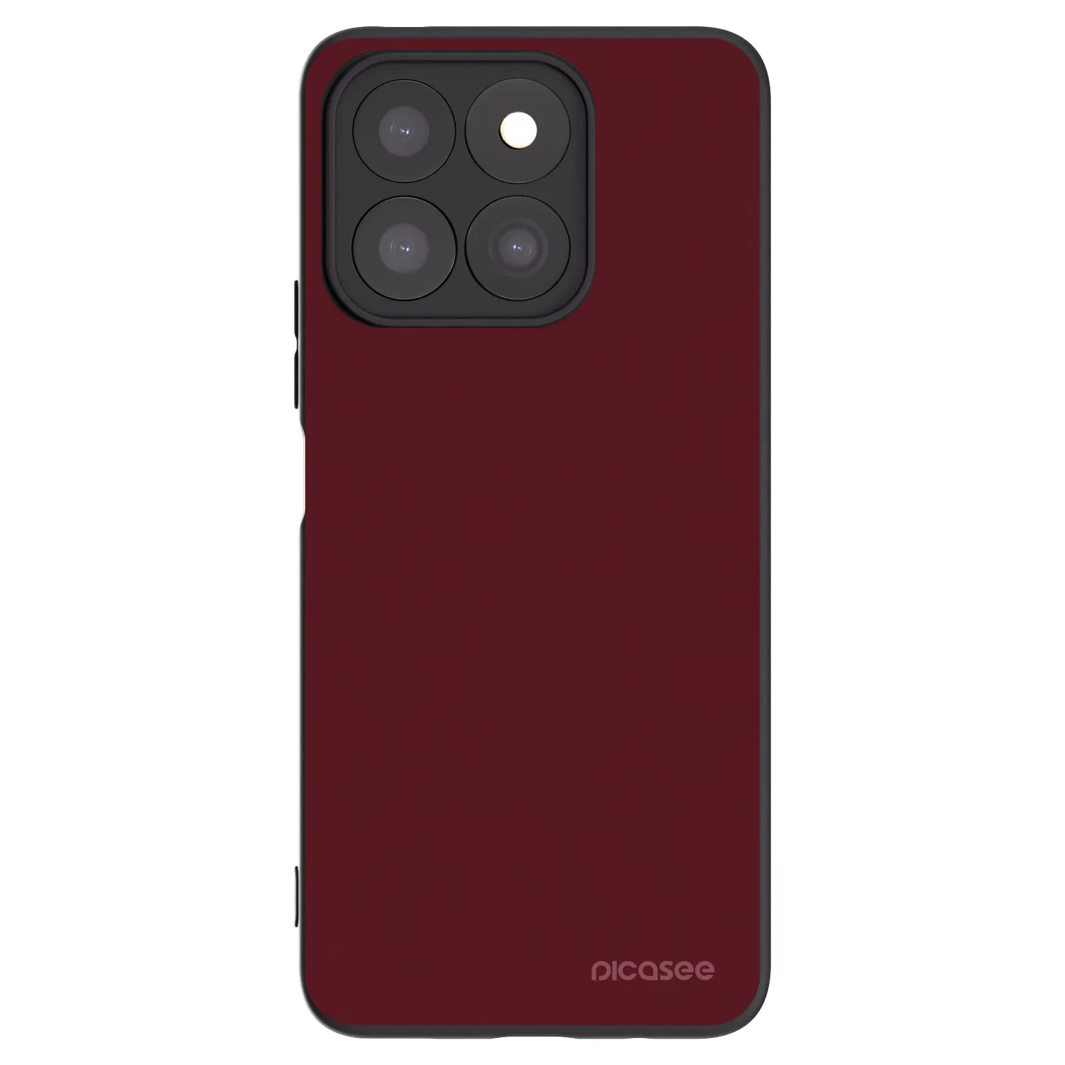 Picasee Honor X8c Hülle - Schwarzes Silikon - Burgundy red