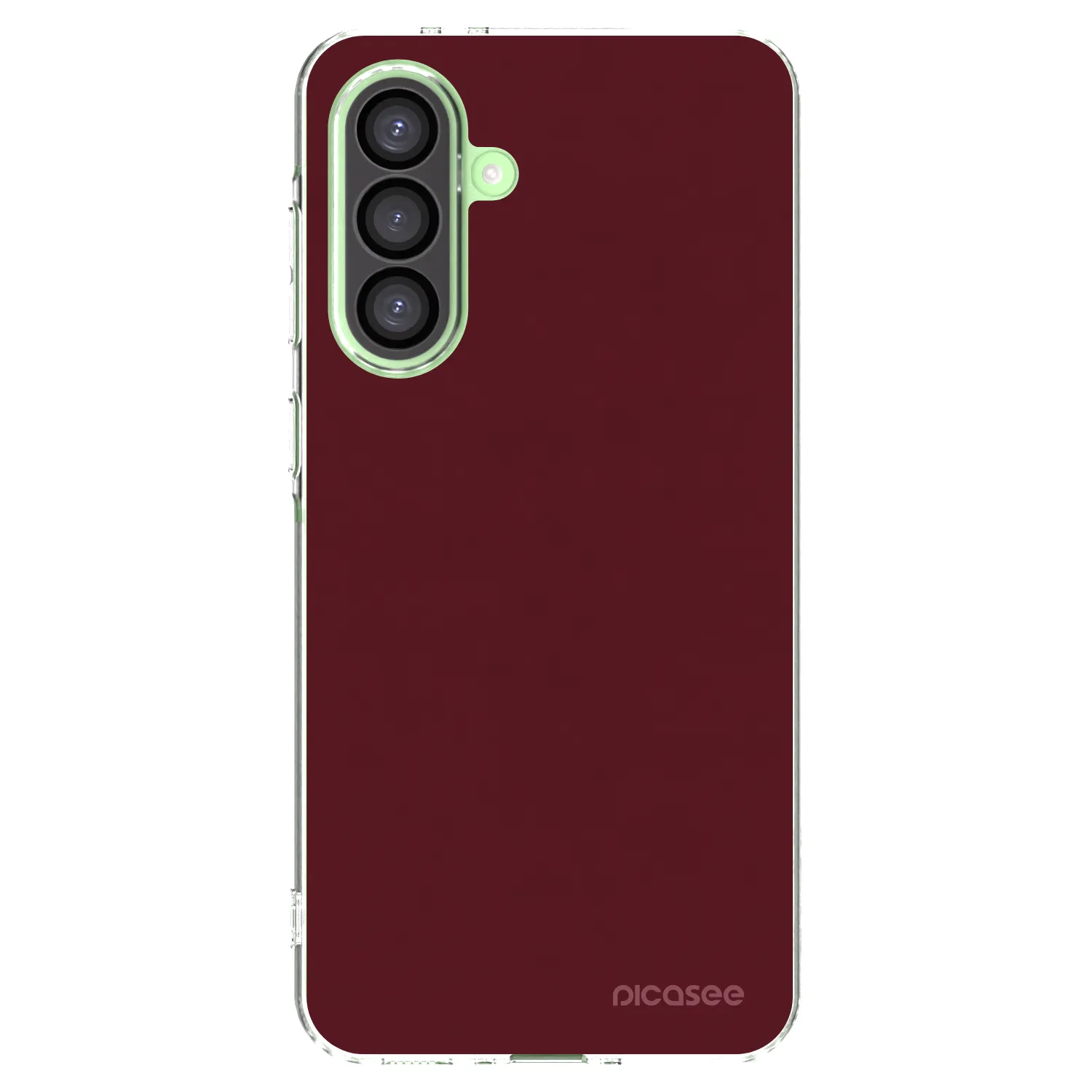 Picasee Samsung Galaxy A26 5G A266B Hülle - Transparentes Silikon - Burgundy red