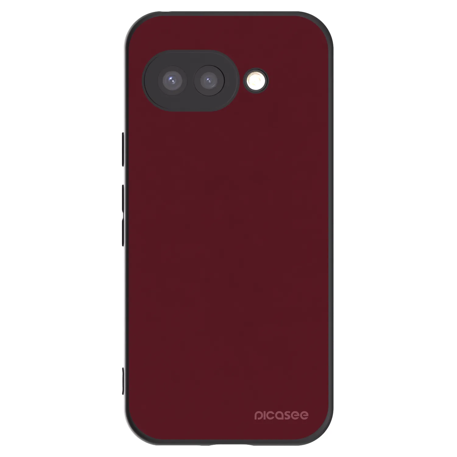 Picasee Google Pixel 9a Hülle - Schwarzes Silikon - Burgundy red