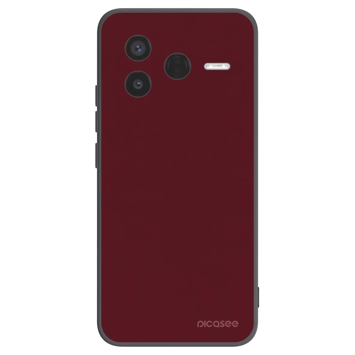 Picasee Xiaomi Poco F7 Pro 5G Hülle - Schwarzes Silikon - Burgundy red