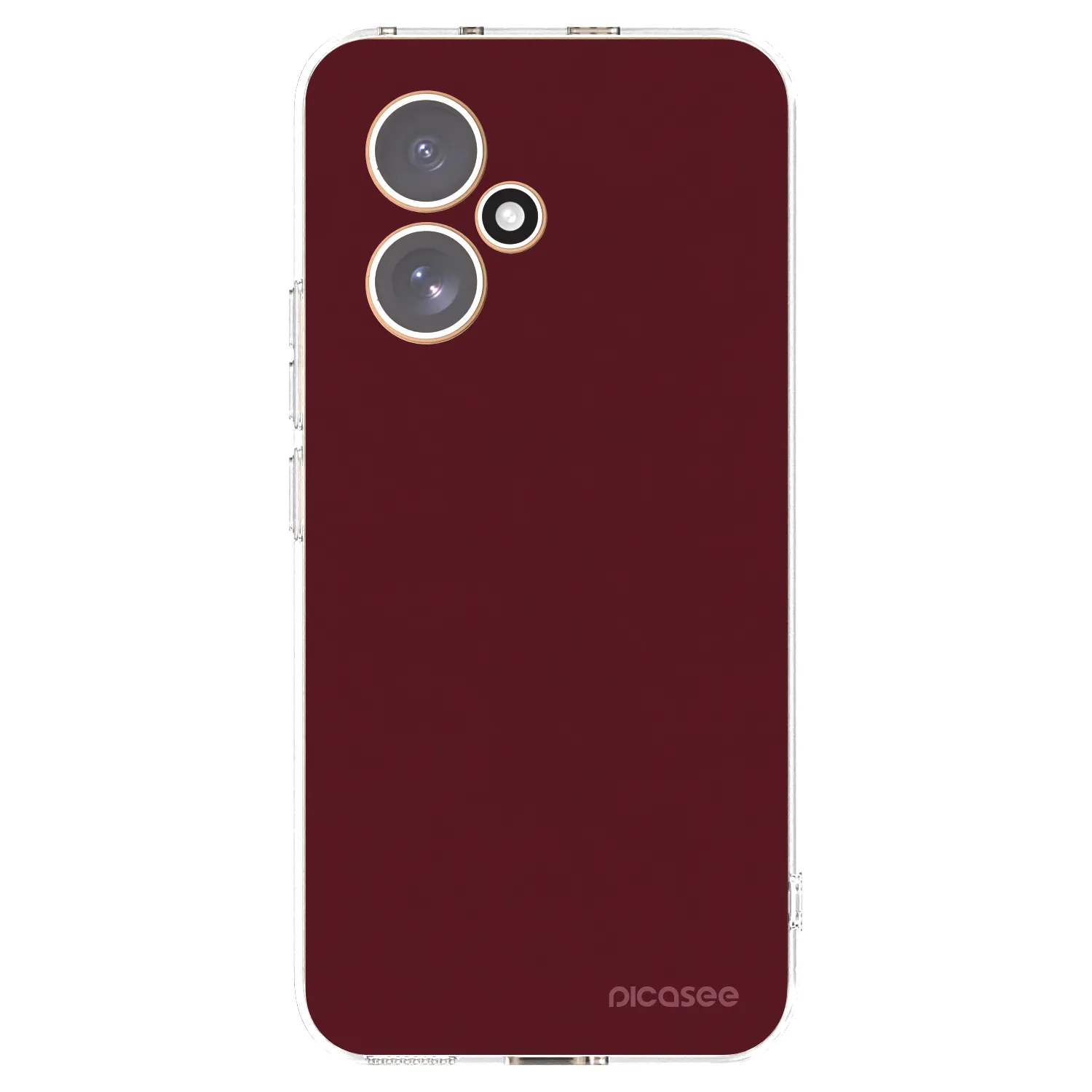 Picasee Honor 400 5G Hülle - Transparentes Silikon - Burgundy red