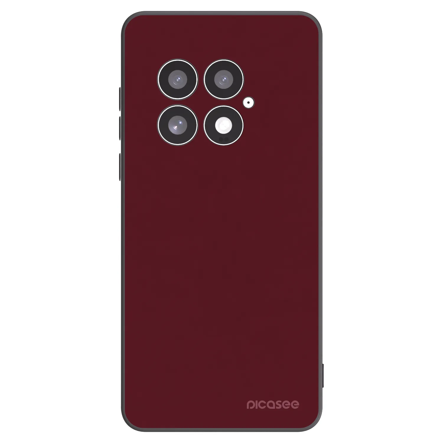 Picasee OnePlus 13 5G Hülle - Schwarzes Silikon - Burgundy red