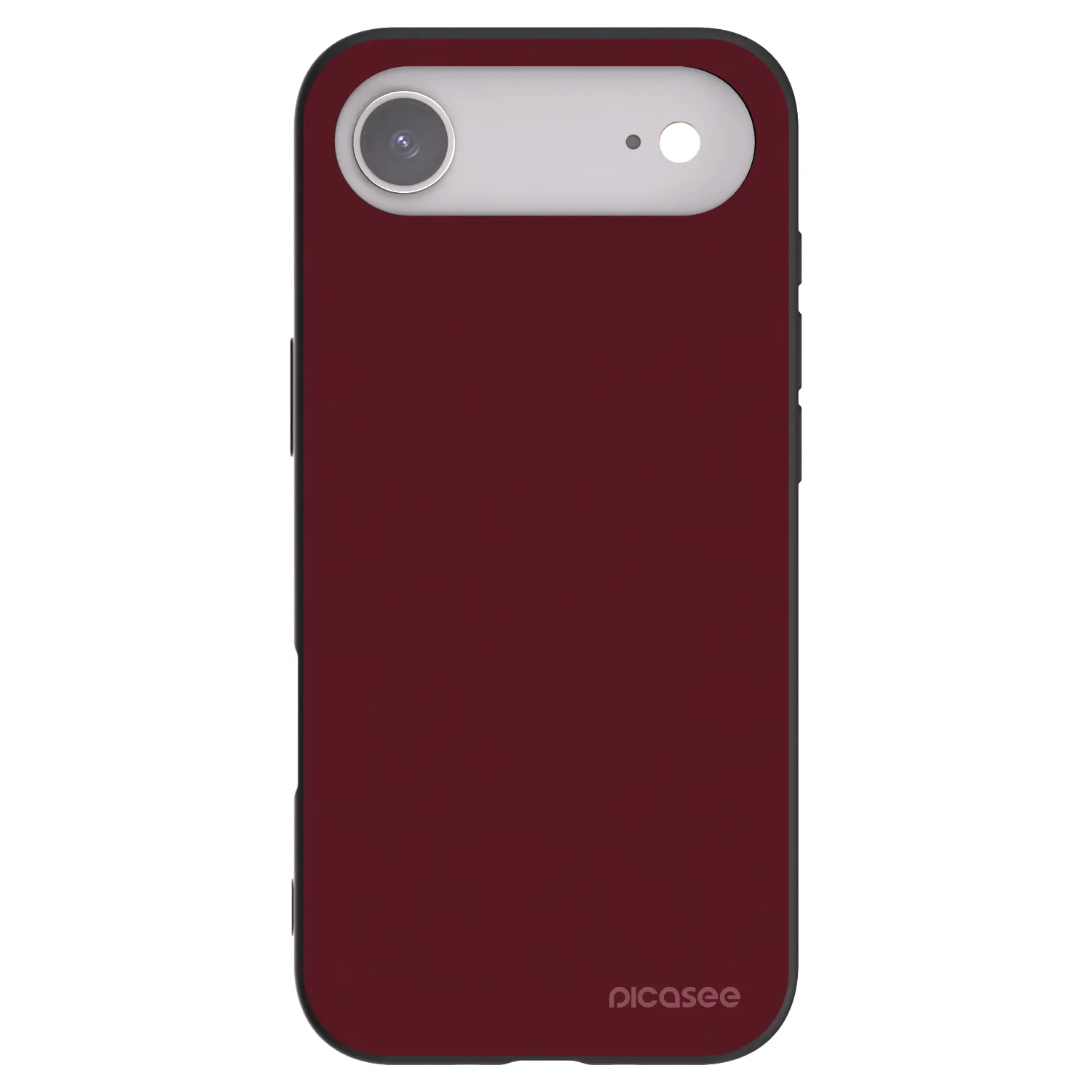 Picasee Apple iPhone Air Hülle - Schwarzes Silikon - Burgundy red