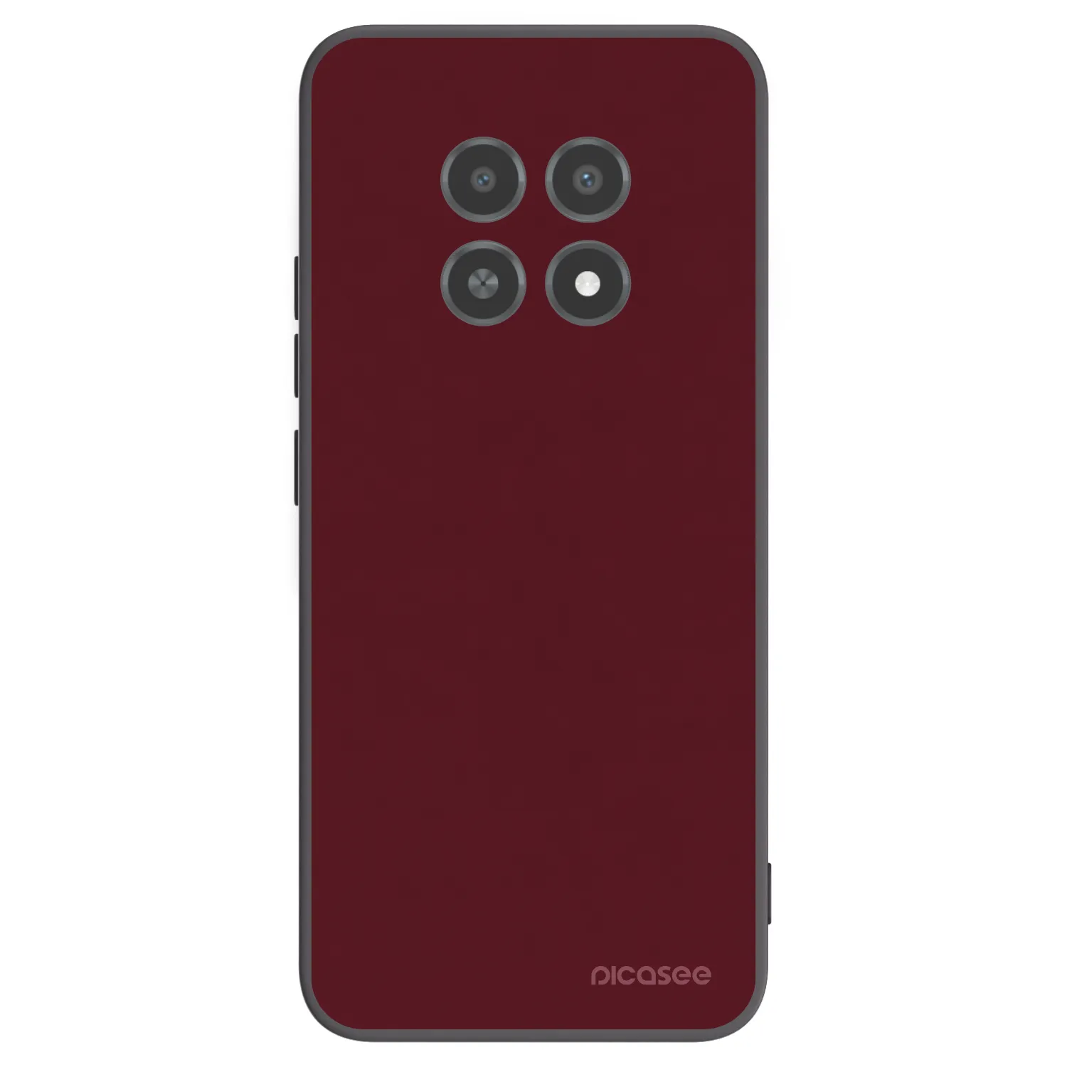 Picasee Realme 12X Hülle - Schwarzes Silikon - Burgundy red