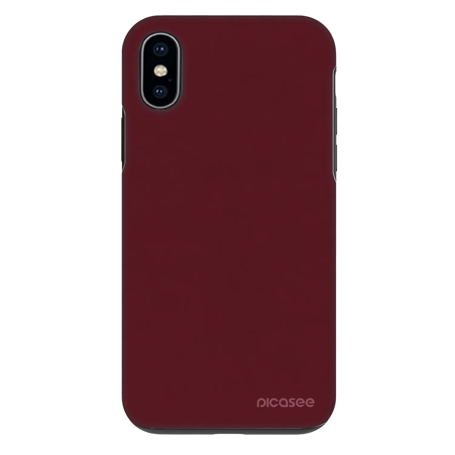 Picasee Fashion Case für Apple iPhone X/XS - Burgundy red