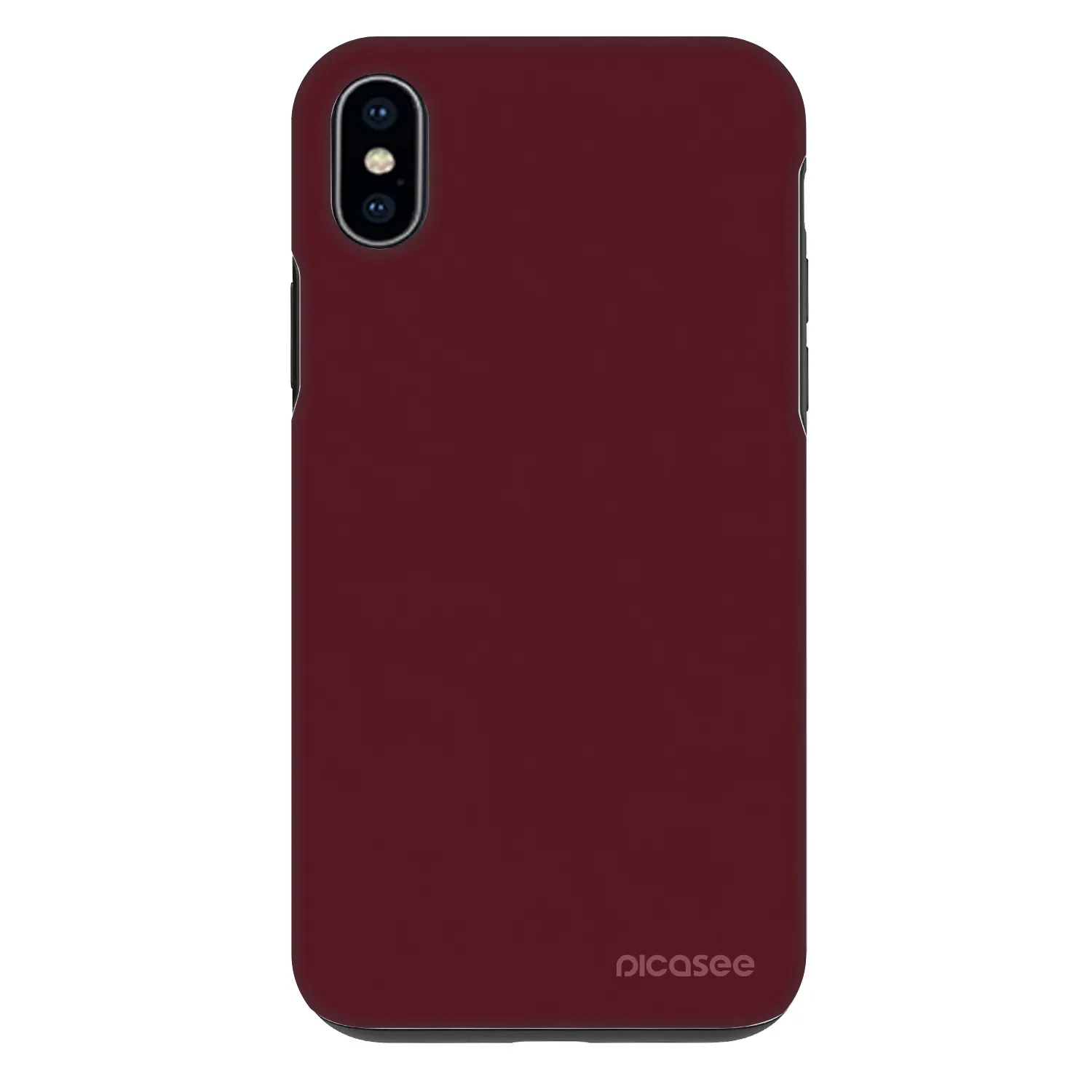 Picasee Fashion Case für Apple iPhone XS Max - Burgundy red