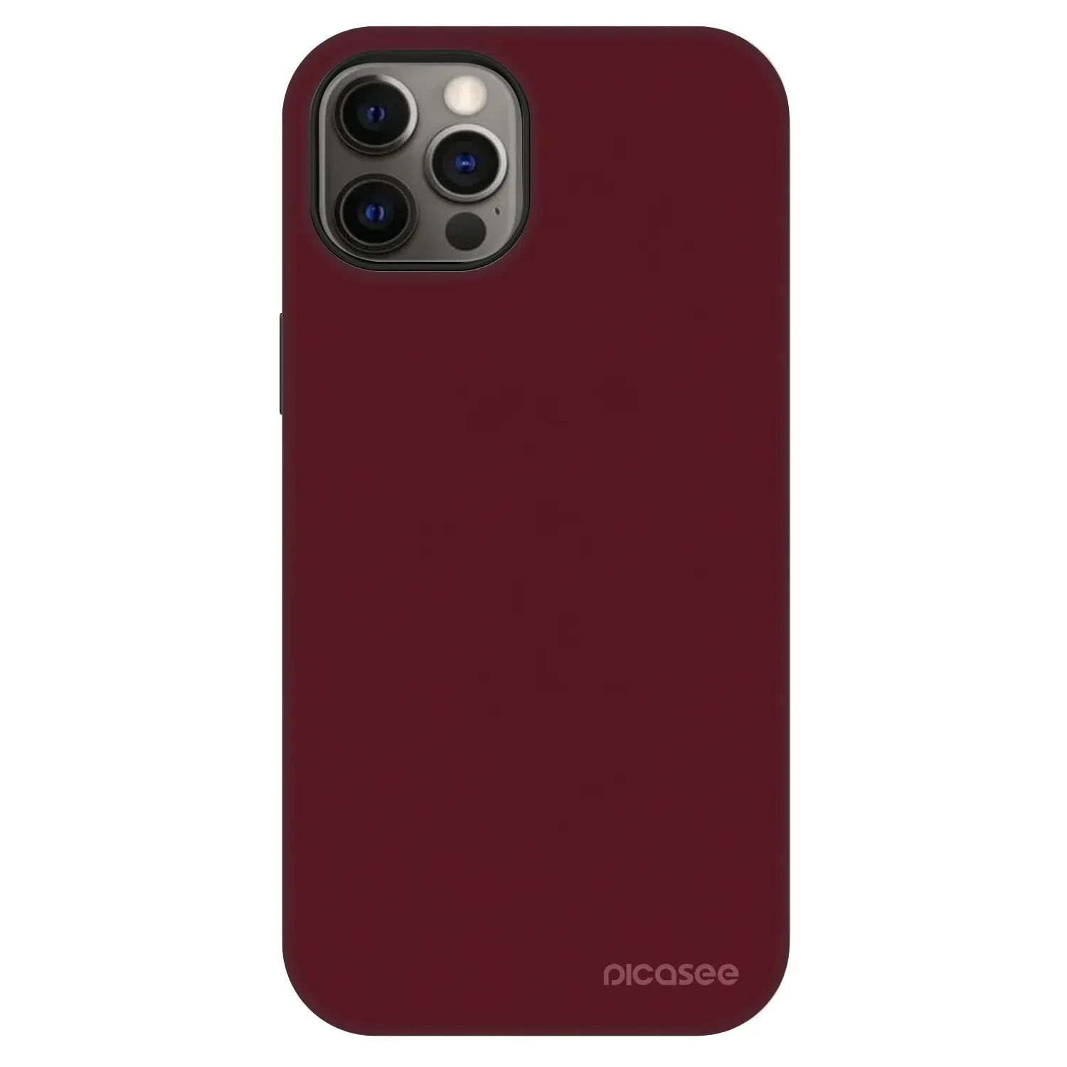 Picasee Fashion Case MagSafe für Apple iPhone 12 - Burgundy red