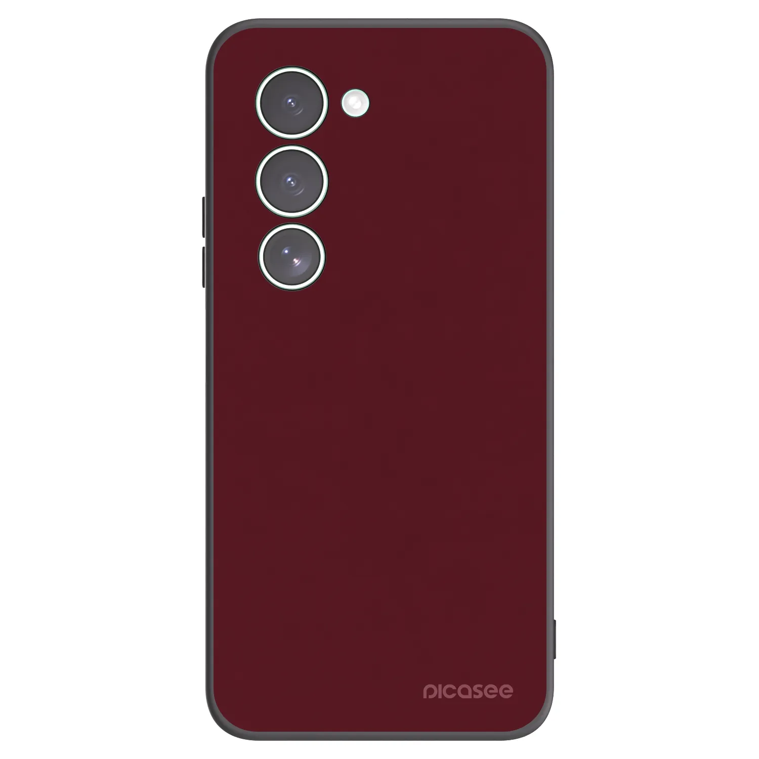 Picasee Xiaomi Redmi 15 5G Hülle - Schwarzes Silikon - Burgundy red