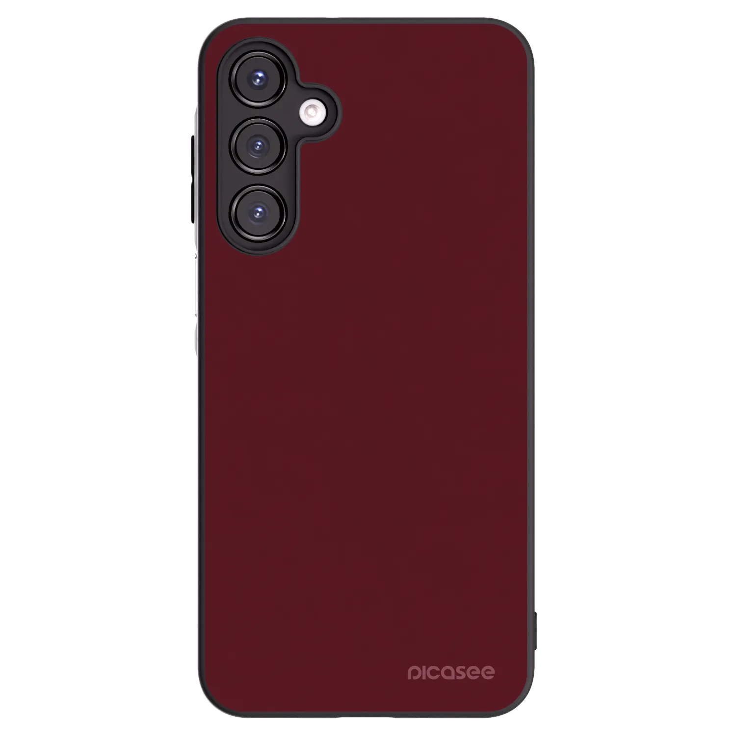 Picasee Samsung Galaxy A16 4G Hülle - Schwarzes Silikon - Burgundy red