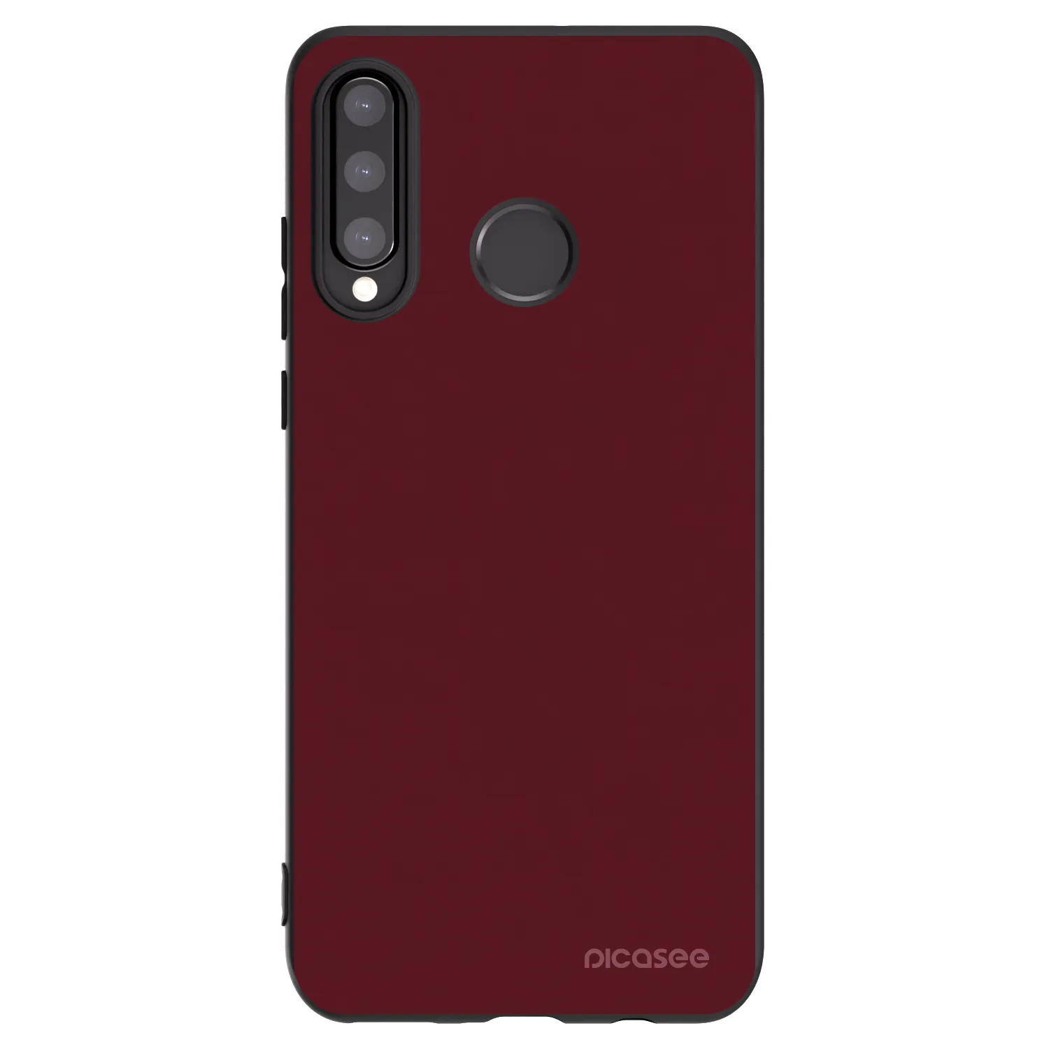 Picasee Huawei P30 Lite Hülle - Schwarzes Silikon - Burgundy red
