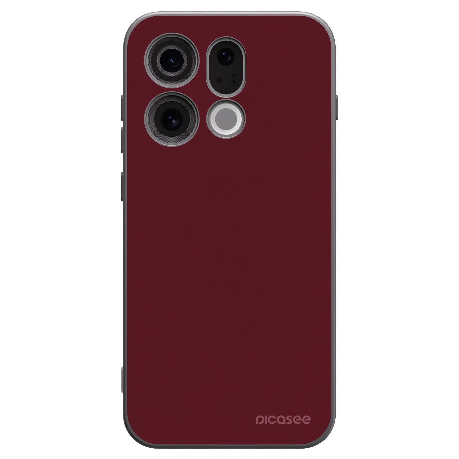 Picasee OPPO Find X9 Hülle - Schwarzes Silikon - Burgundy red