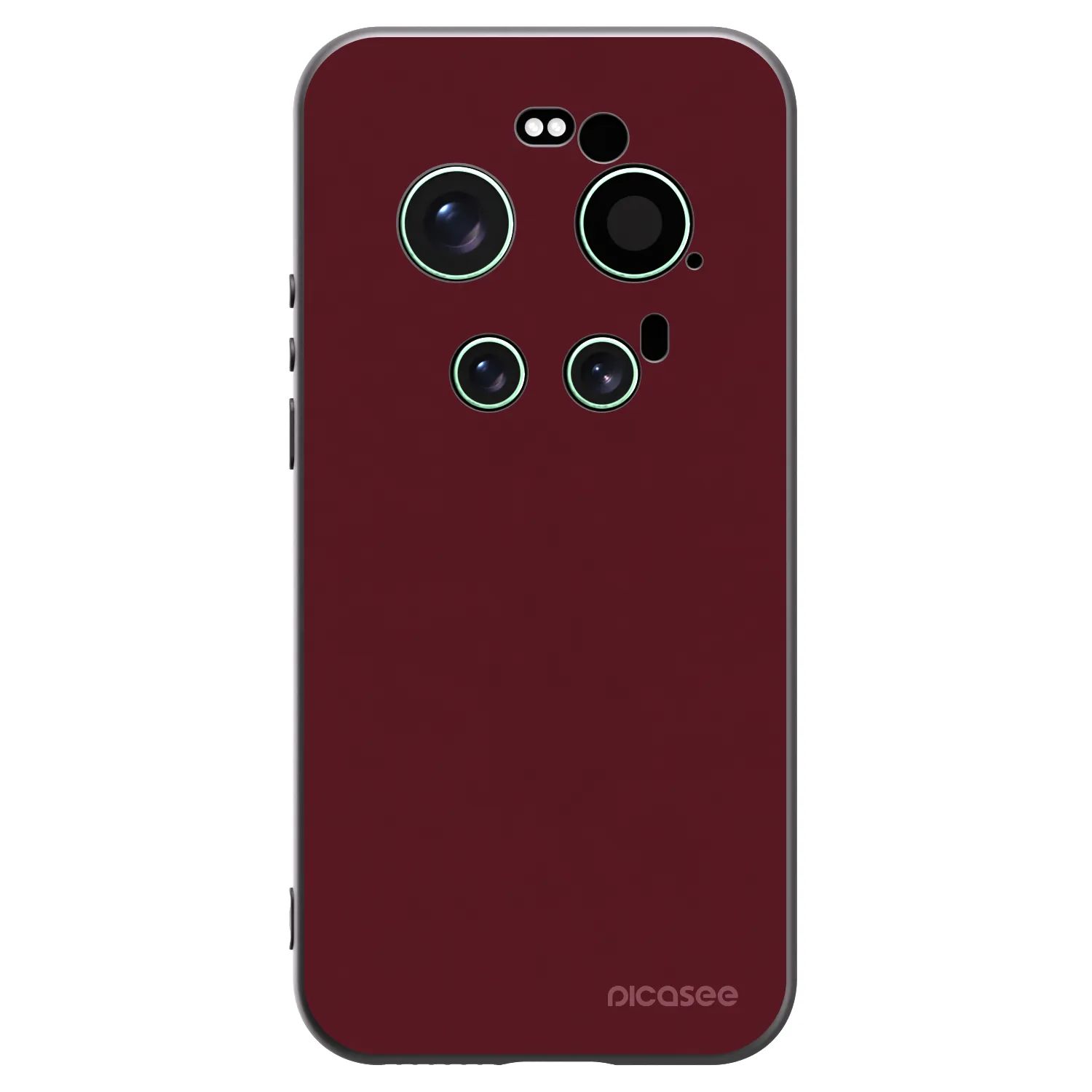 Picasee Xiaomi 17 Ultra Hülle - Schwarzes Silikon - Burgundy red