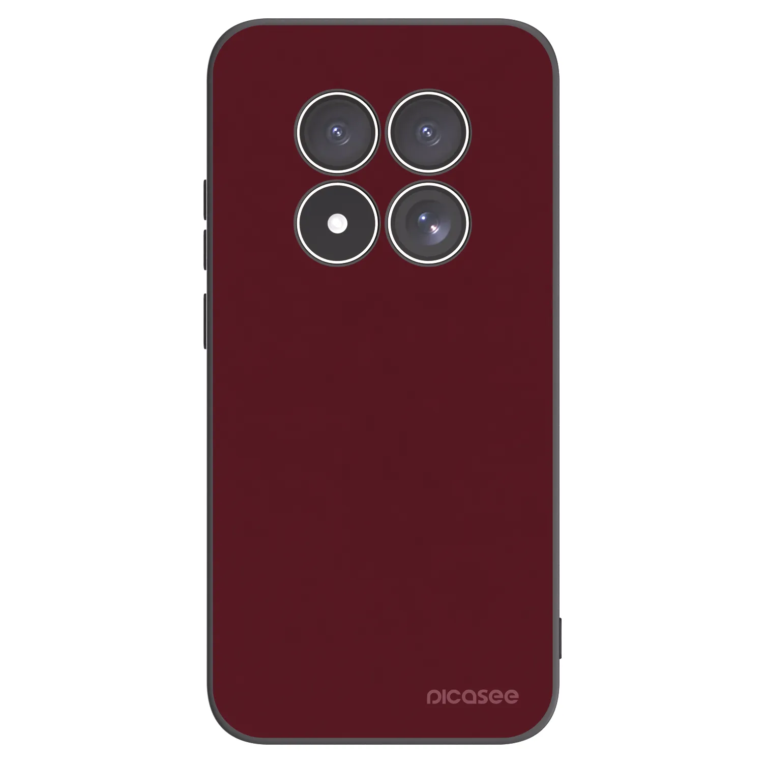 Picasee Xiaomi Redmi Note 15 Pro 5G Hülle - Schwarzes Silikon - Burgundy red