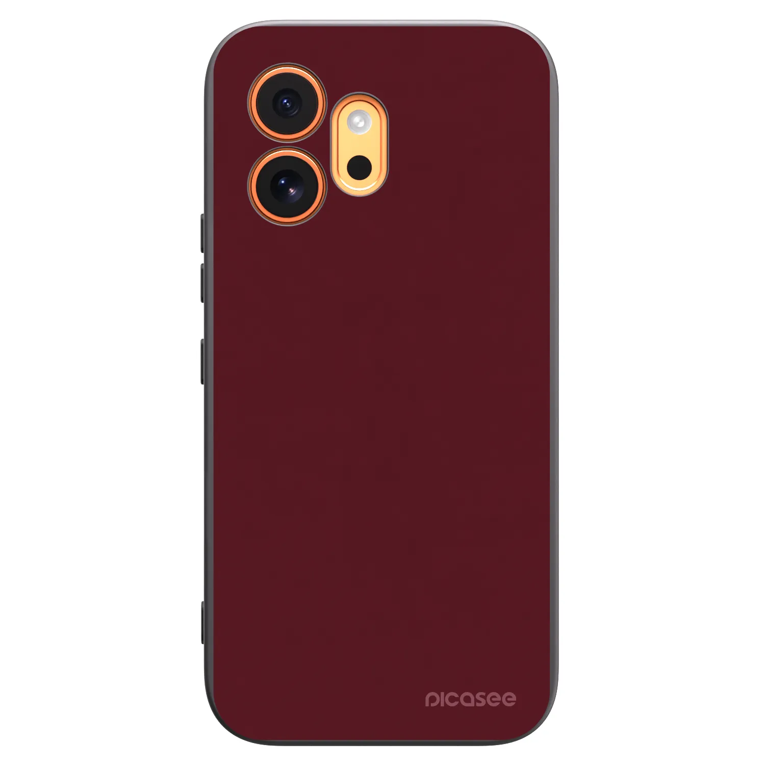 Picasee Honor 600 Hülle - Schwarzes Silikon - Burgundy red