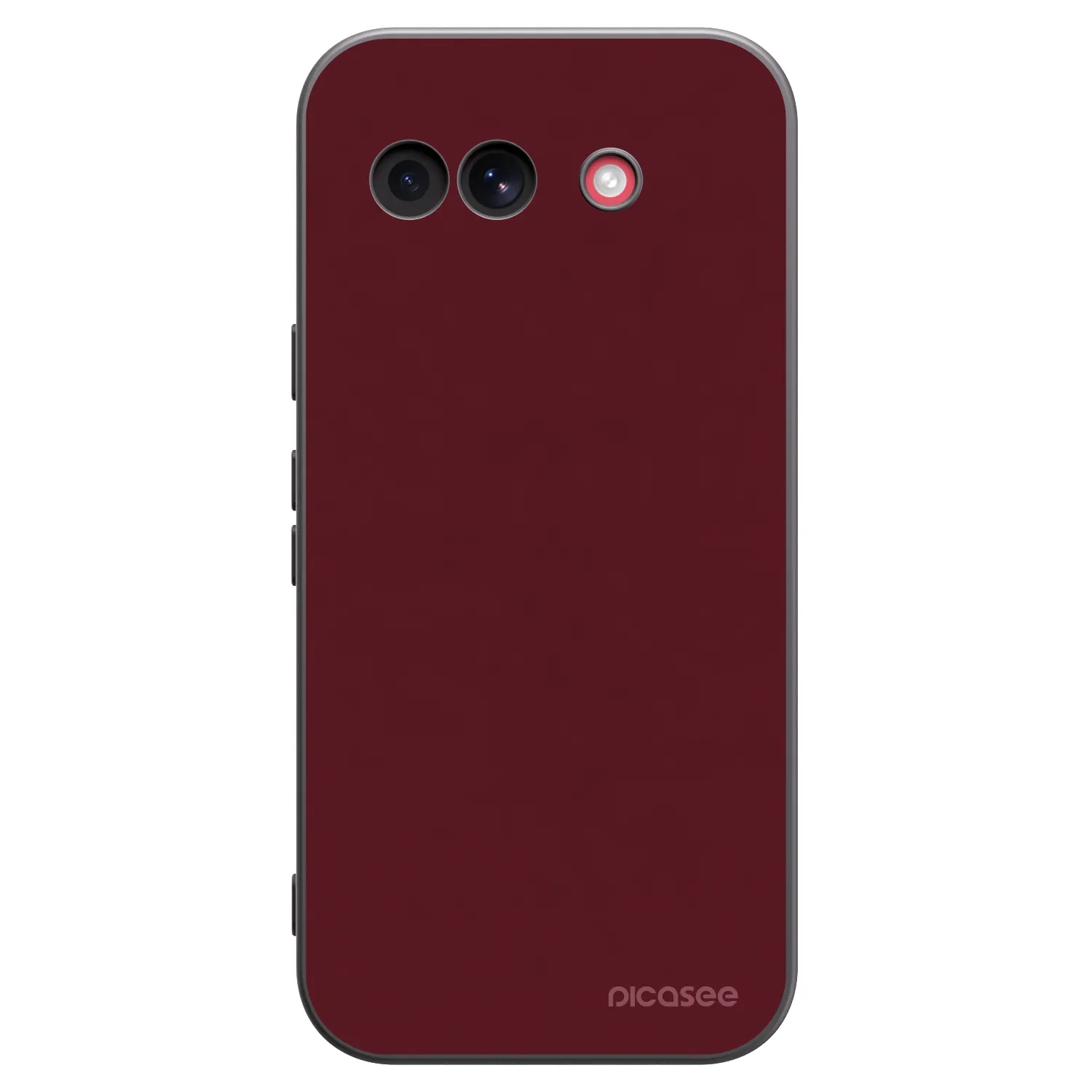 Picasee Google Pixel 10a Hülle - Schwarzes Silikon - Burgundy red