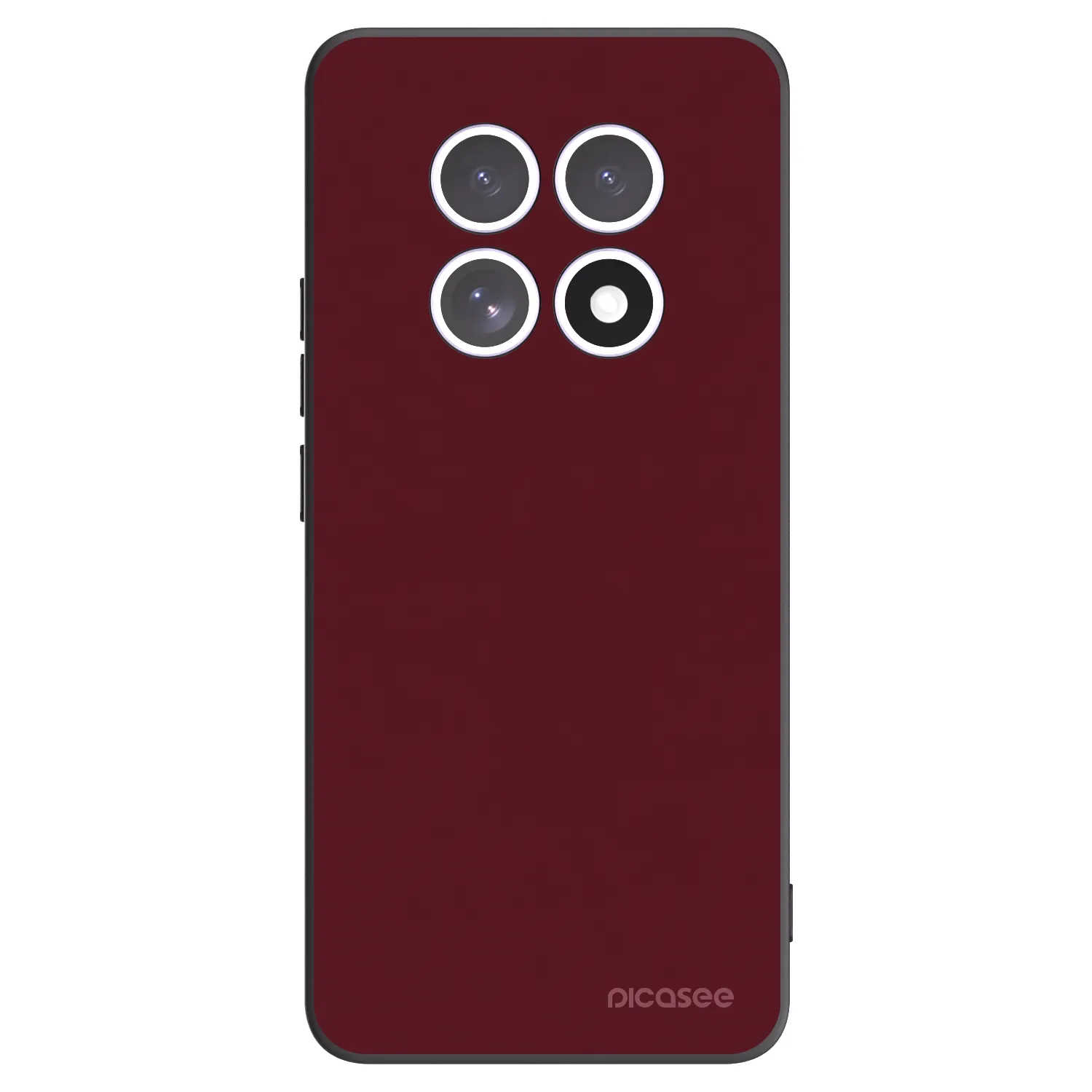 Picasee Xiaomi Redmi Note 15 5G Hülle - Schwarzes Silikon - Burgundy red