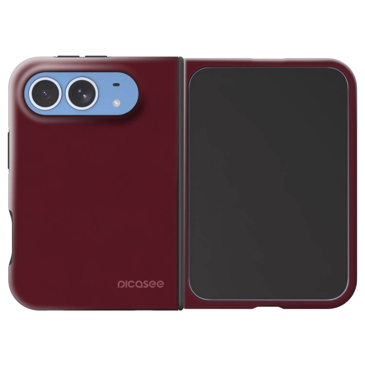 Picasee Fashion Case MagSafe für Apple iPhone Duo - Burgundy red