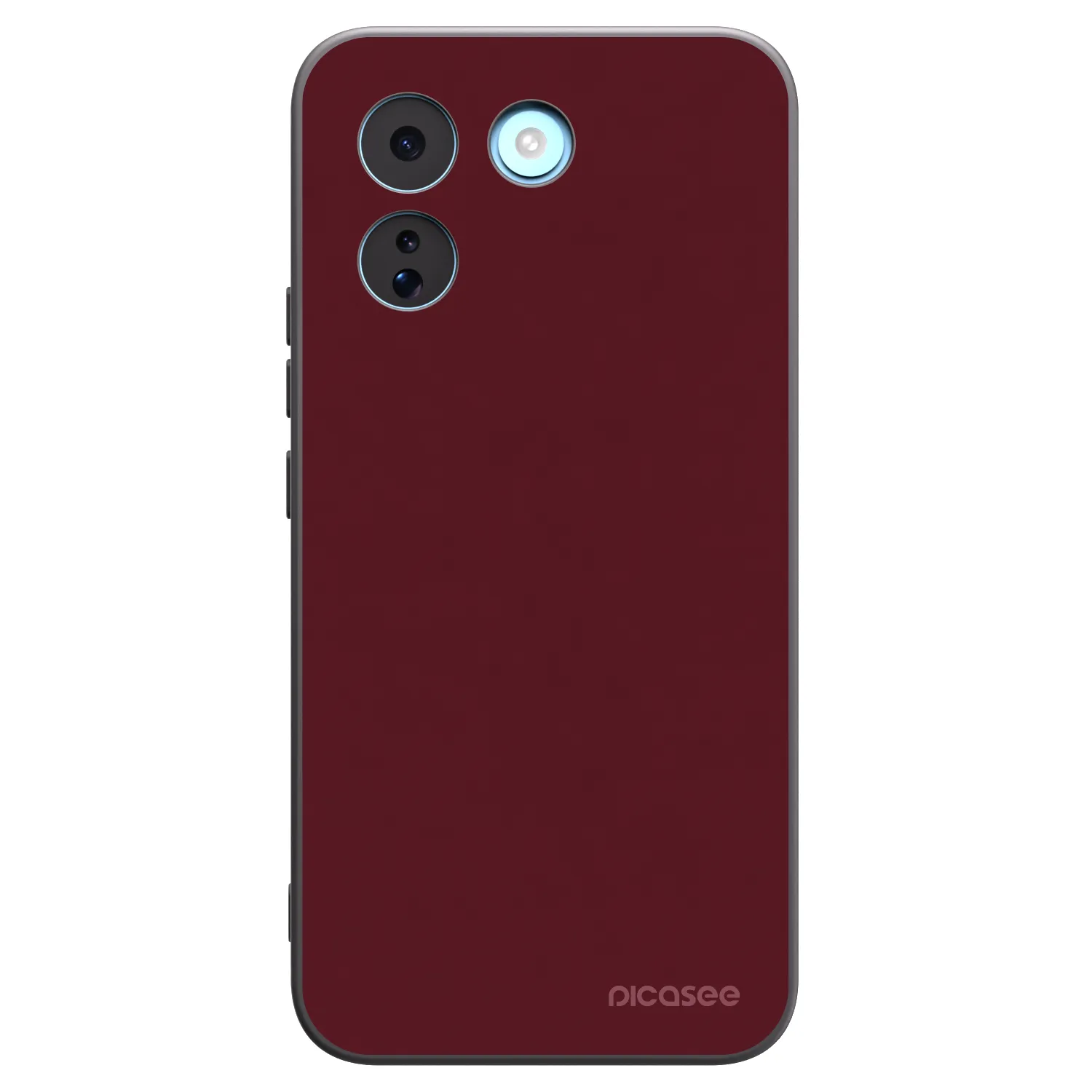 Picasee Xiaomi Redmi Note 17 Pro MAX 5G Hülle - Schwarzes Silikon - Burgundy red