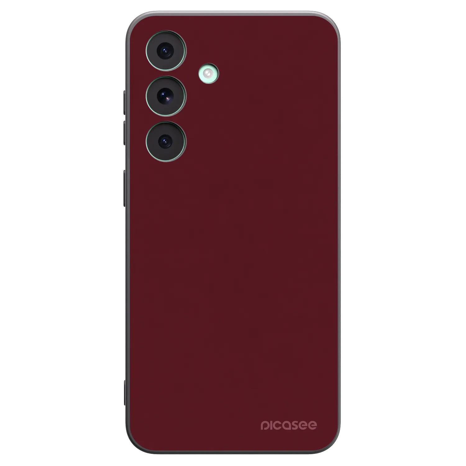 Picasee Samsung Galaxy S26 FE Hülle - Schwarzes Silikon - Burgundy red