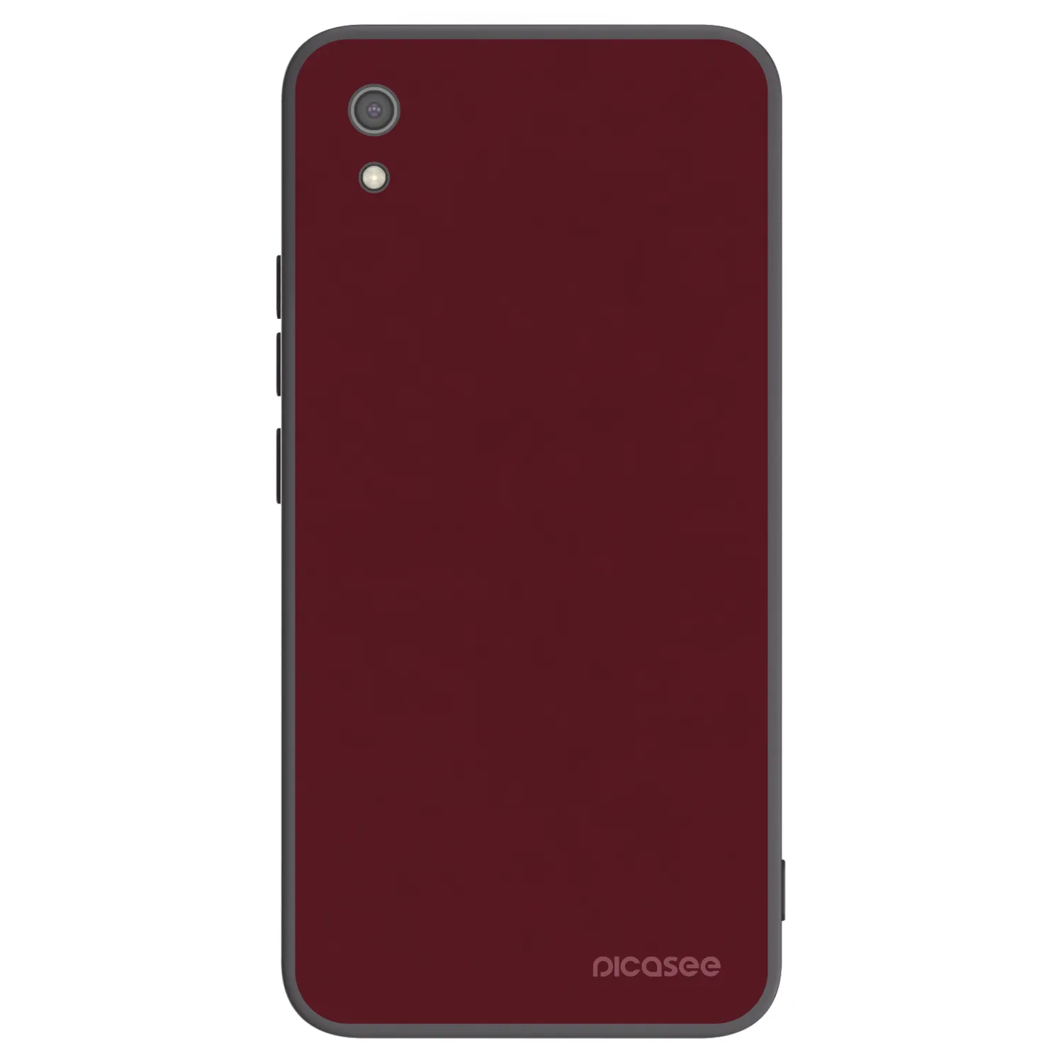 Picasee Xiaomi Redmi 7A Hülle - Schwarzes Silikon - Burgundy red