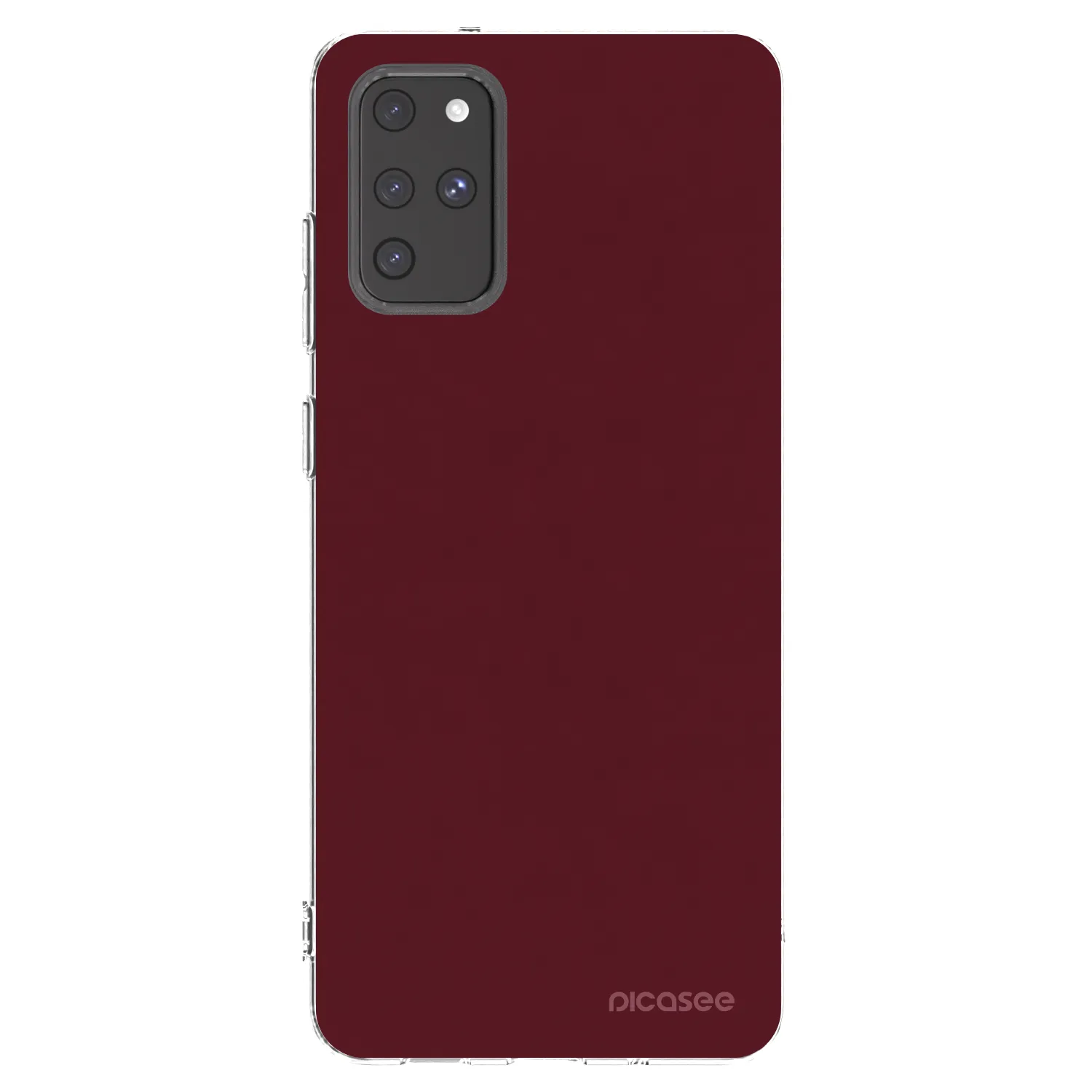 Picasee Samsung Galaxy S20+ G985F Hülle - Transparentes Silikon - Burgundy red