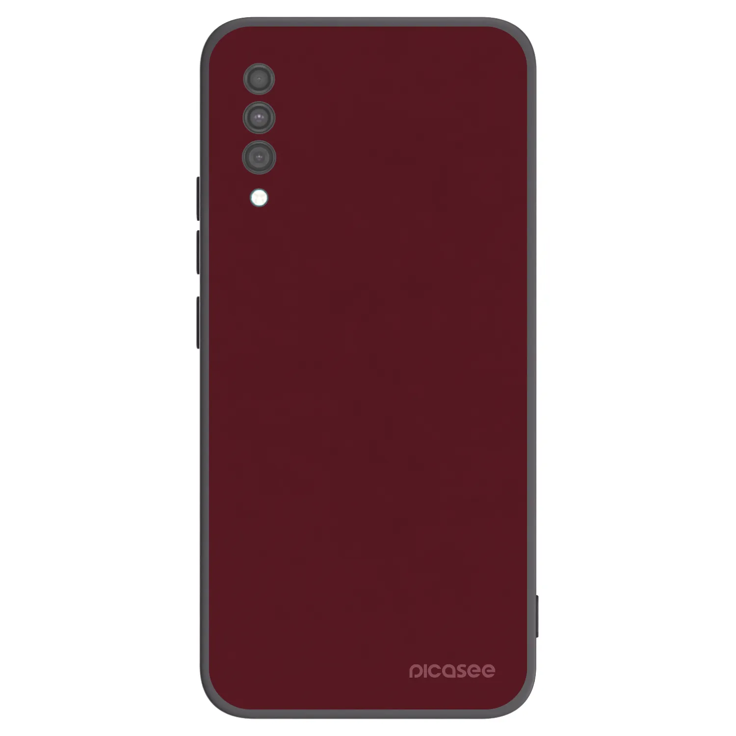 Picasee Samsung Galaxy A30s A307F Hülle - Schwarzes Silikon - Burgundy red