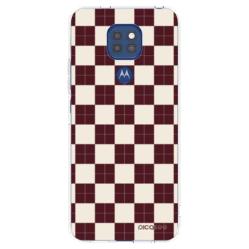 Picasee Motorola Moto G9 Play Hülle - Transparentes Silikon - Checked Away