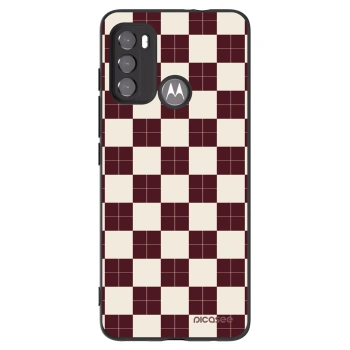 Picasee Motorola Moto G60 Hülle - Schwarzes Silikon - Checked Away