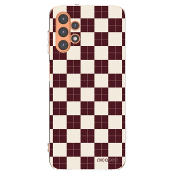 Picasee Samsung Galaxy A13 4G A135 Hülle - Transparentes Silikon - Checked Away