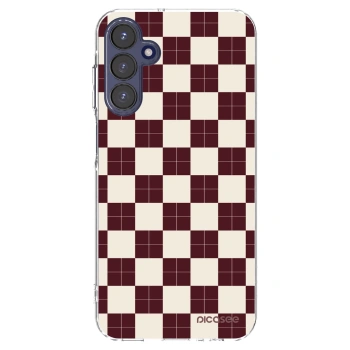 Picasee Samsung Galaxy A15 A155F 4G Hülle - Transparentes Silikon - Checked Away