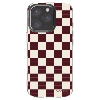 Picasee Apple iPhone 16 Pro Hülle - Transparentes Silikon - Checked Away