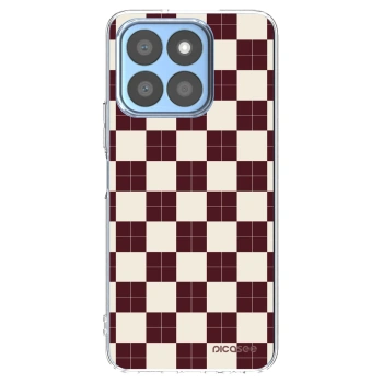 Picasee Honor X8c Hülle - Transparentes Silikon - Checked Away