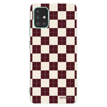 Picasee Samsung Galaxy A51 A515F Hülle - Transparentes Silikon - Checked Away