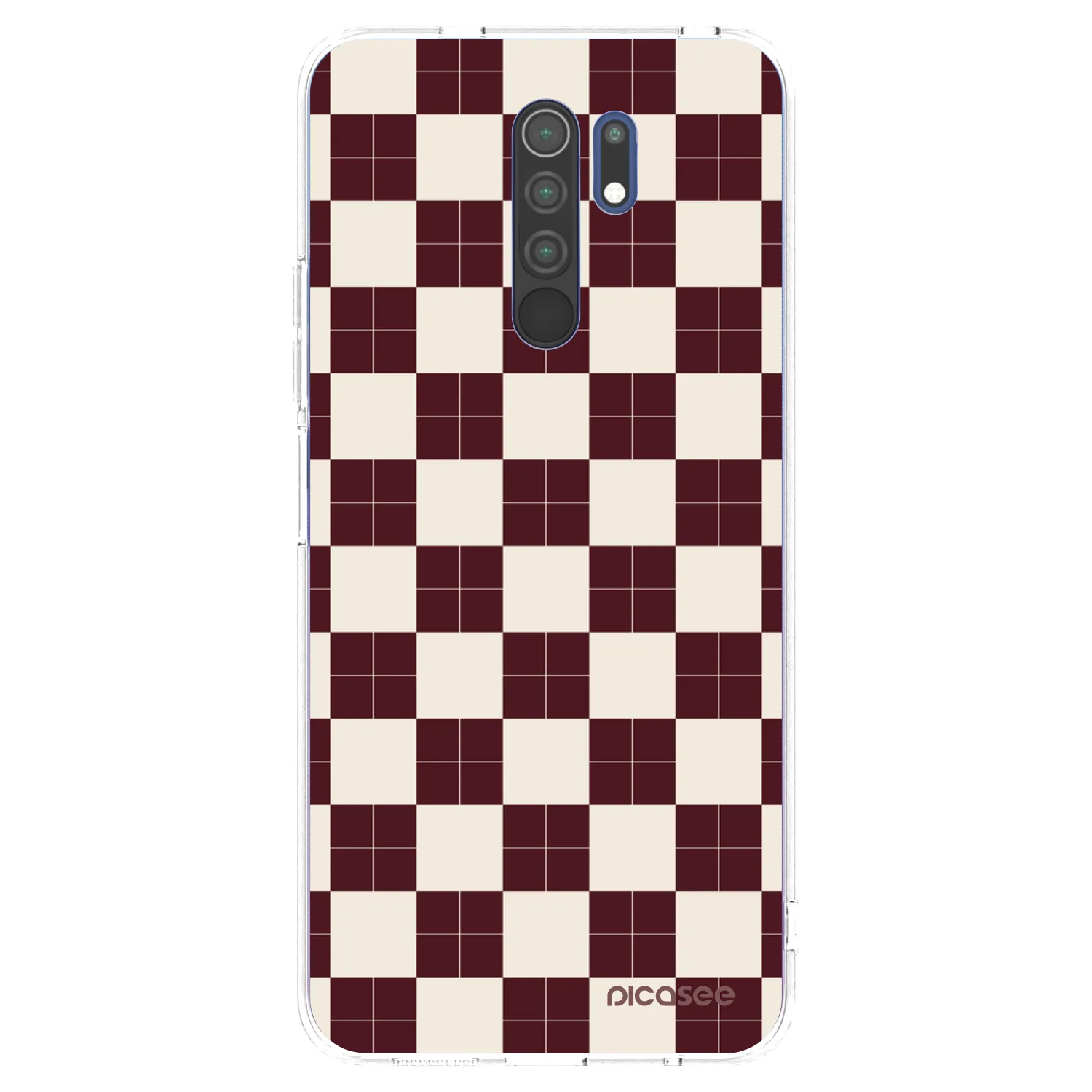 Picasee Xiaomi Redmi 9 Hülle - Transparentes Silikon - Checked Away