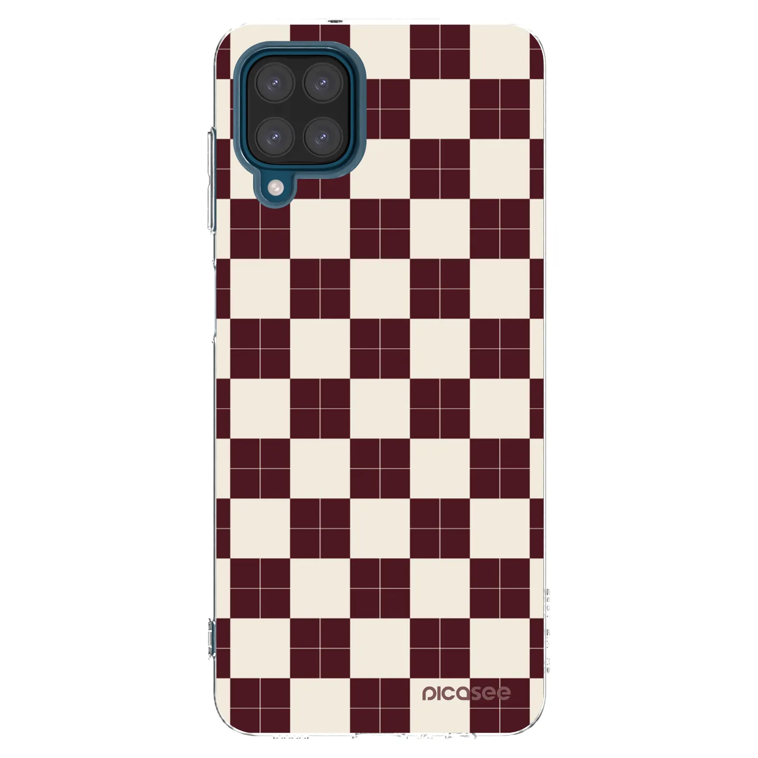 Picasee Samsung Galaxy A12 A125F Hülle - Transparentes Silikon - Checked Away