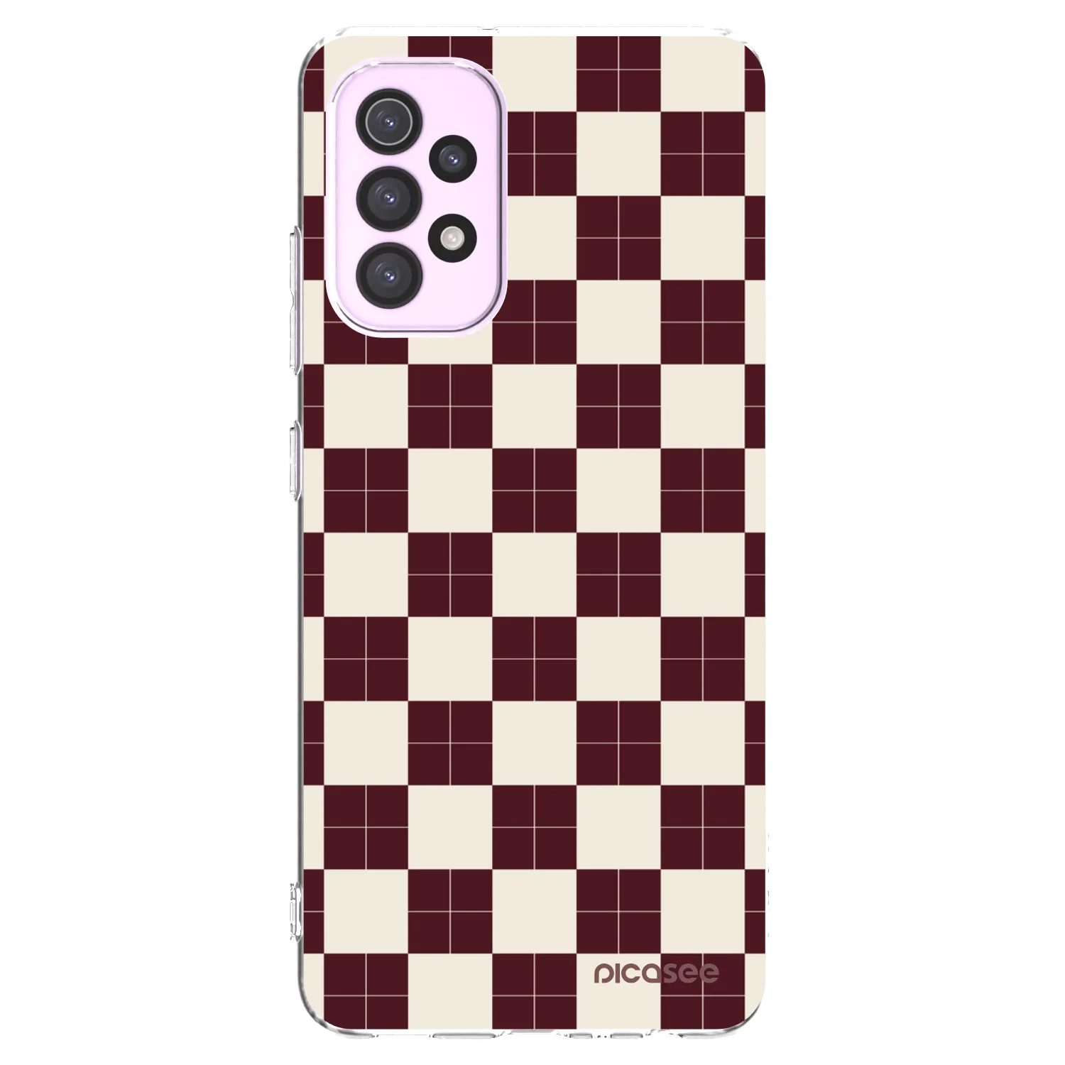 Picasee Samsung Galaxy A32 5G A326B Hülle - Transparentes Silikon - Checked Away