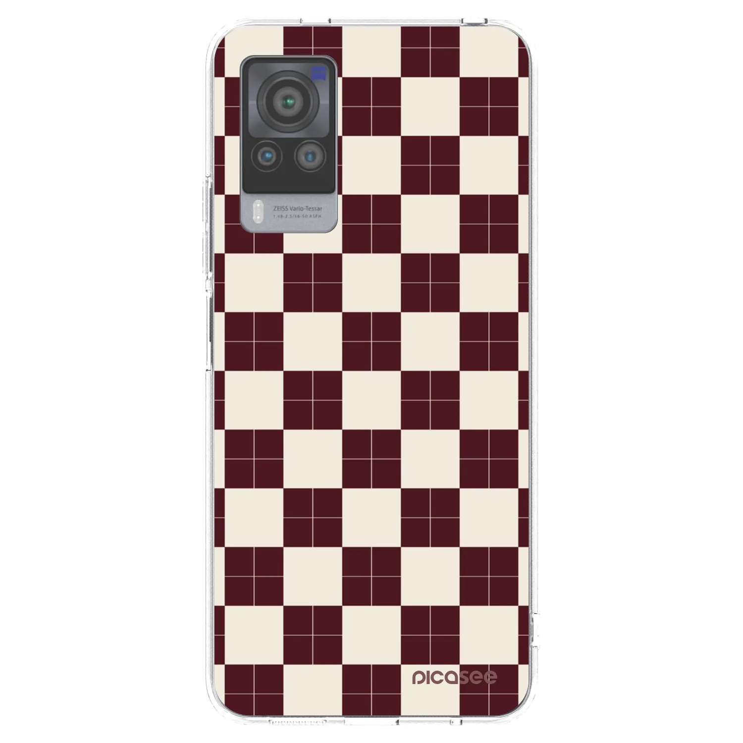 Picasee Vivo X60 Pro 5G Hülle - Transparentes Silikon - Checked Away