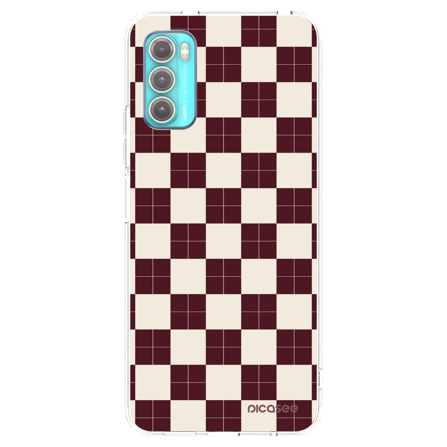 Picasee Motorola Moto G60 Hülle - Transparentes Silikon - Checked Away