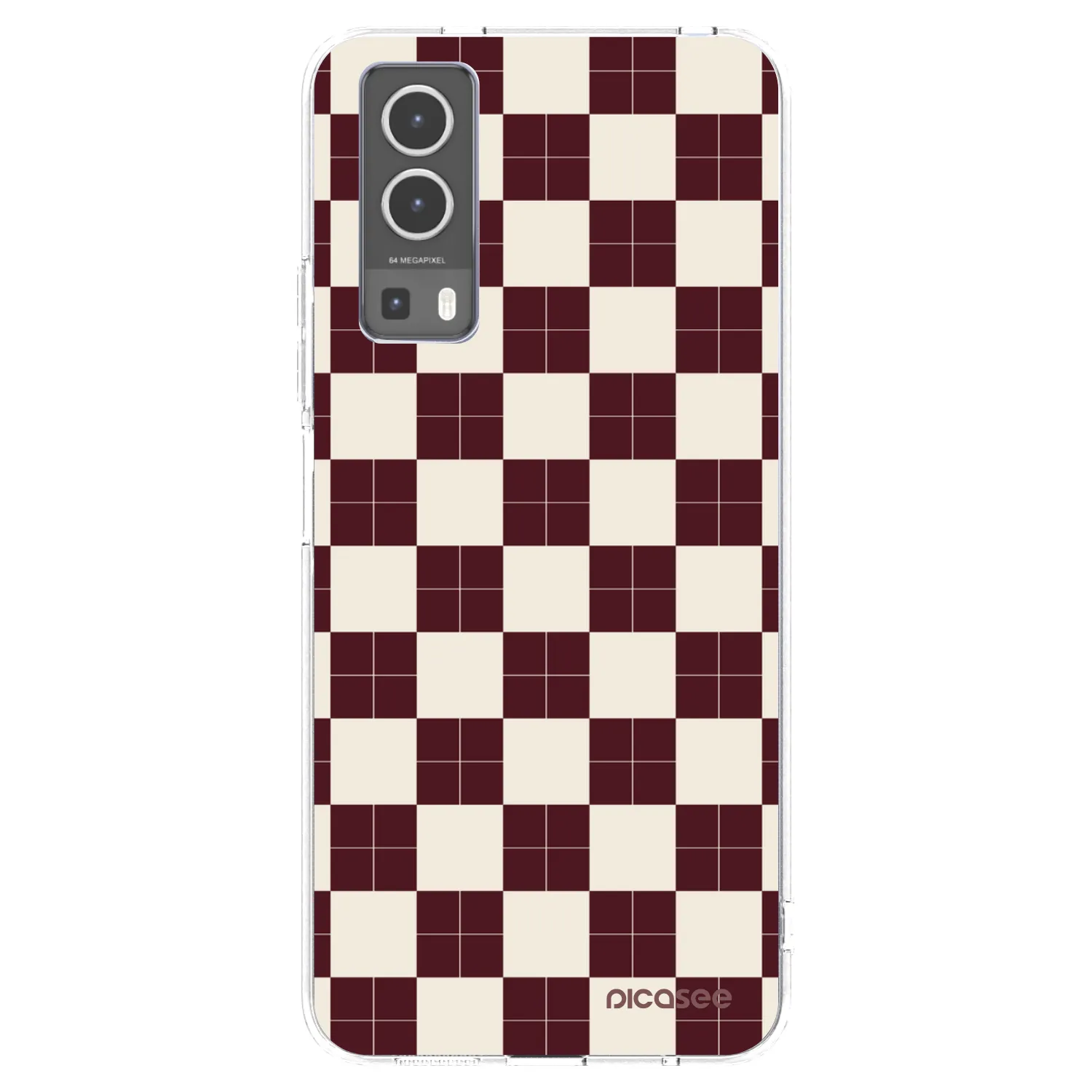 Picasee Vivo Y72 5G Hülle - Transparentes Silikon - Checked Away