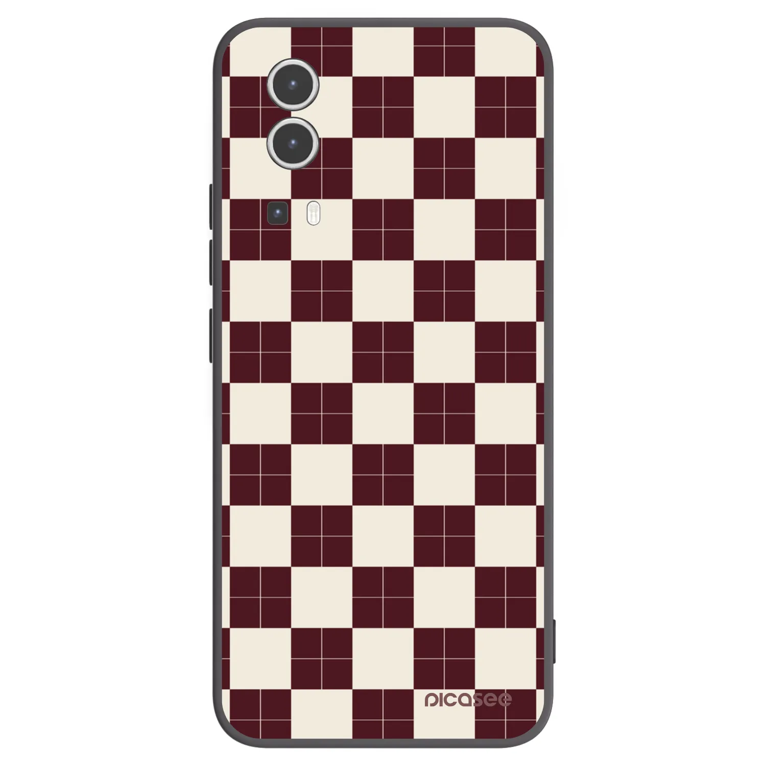 Picasee Vivo Y72 5G Hülle - Schwarzes Silikon - Checked Away