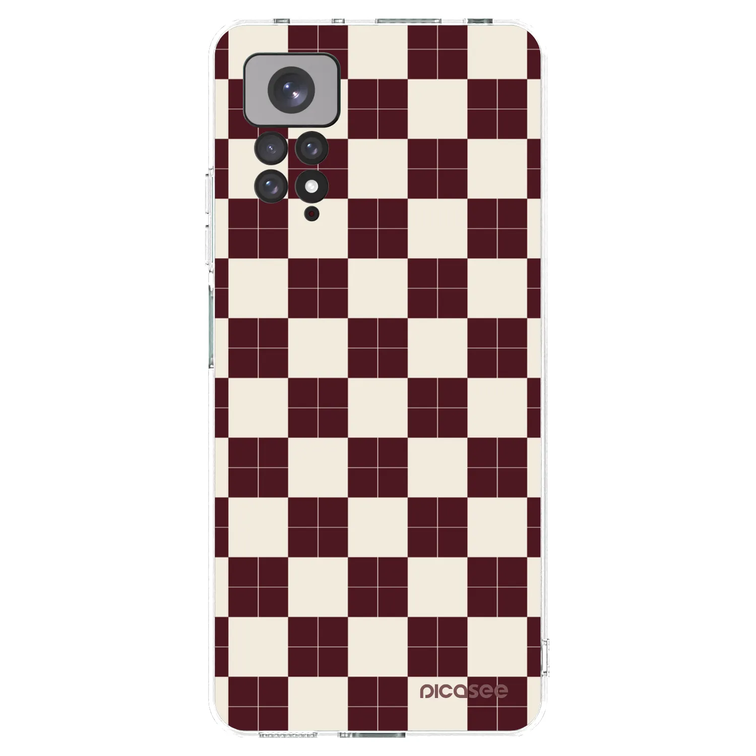 Picasee Xiaomi Redmi Note 11 Hülle - Transparentes Silikon - Checked Away